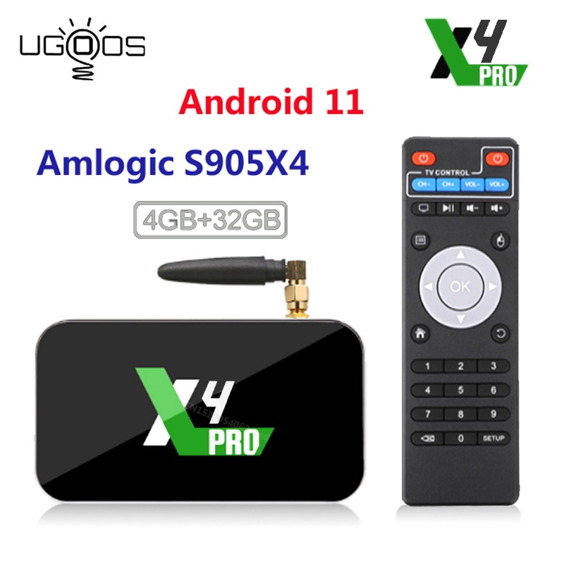 UGOOS X4 Pro ť Amlogic S905X4 Ʈ TV ڽ, ..